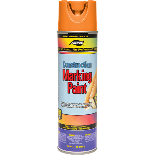 Construction Marking Paint, 17 oz., Aerosol Can Superchem Industries
