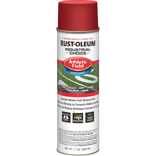 AF1600 Athletic Field Striping Paint, Red, Aerosol Can Superchem Industries