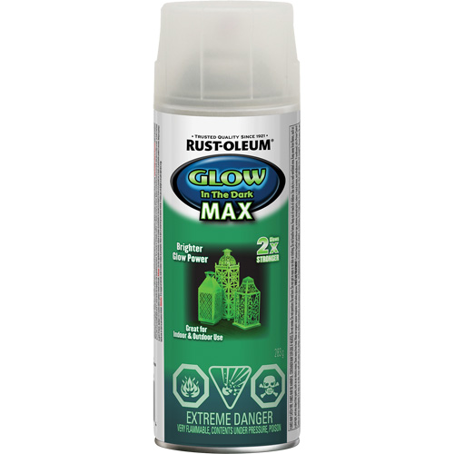 Peinture phosphorescente sp&eacute;cialis&eacute;e Max, Canette a&eacute;rosol, Transparent Superchem Industries