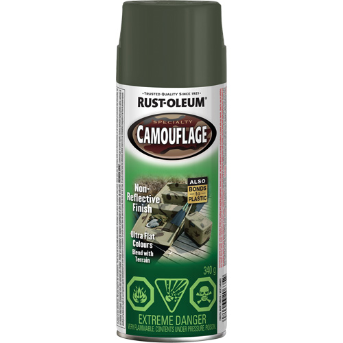 Specialty Camouflage Paint, Aerosol Can, Army Green Superchem Industries