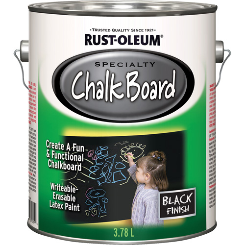 Specialty Chalk Board Paint, 3.78 L, Gallon, Black Superchem Industries