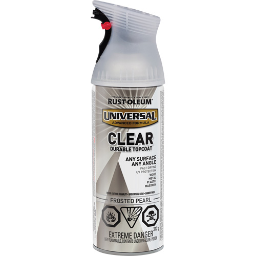 Couche de finition durable Universal, 312 g, Canette a&eacute;rosol, Perle givr&eacute;e Superchem Industries