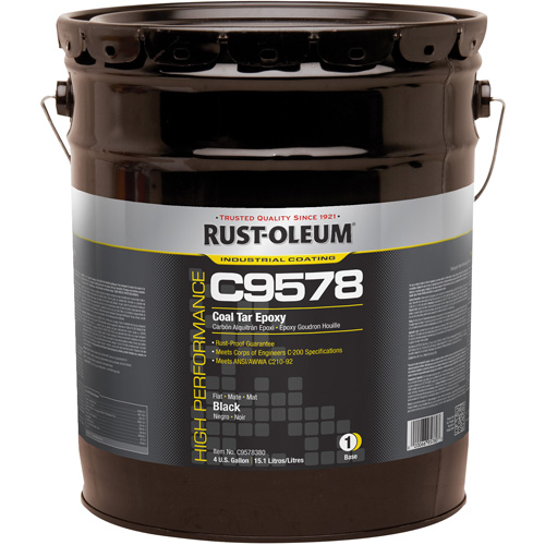 &eacute;poxy &agrave; base de goudron de houille et &agrave; haute teneur en solides du syst&egrave;me C9578, 4 gal., Seau Superchem Industries