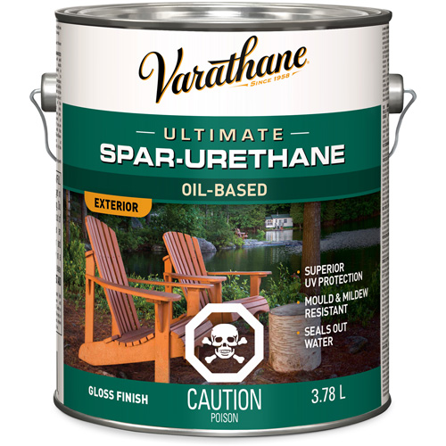 Varathane&reg; Diamond Outdoor Wood Finish, 3.78 L, Clear, Gloss Superchem Industries