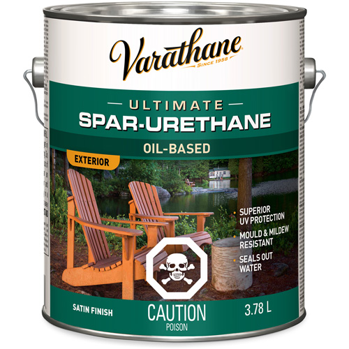 Fini diamant pour bois Varathane ext&eacute;rieur, 3,78 L, Transparent, Satin Superchem Industries