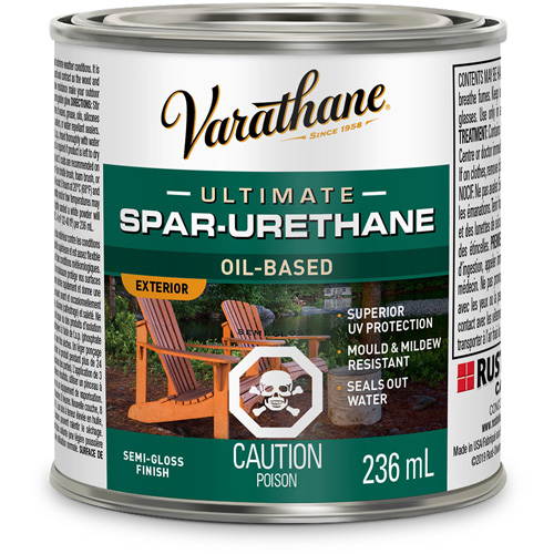 Varathane&reg; Diamond Outdoor Wood Finish, 236 ml, Clear, Semi-Gloss Superchem Industries