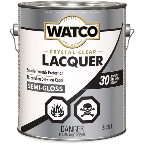 Laque pour bois Watco, 3,78 L, Transparent, Semi-brillant Superchem Industries