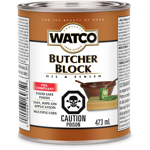 Watco&reg; Butcher Block Oil & Finish, 473 ml, Clear, Transparent Superchem Industries