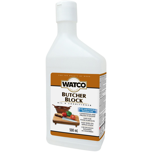 Watco&reg; Butcher Block Oil & Wood Conditioner, 473 ml, Clear, Transparent Superchem Industries