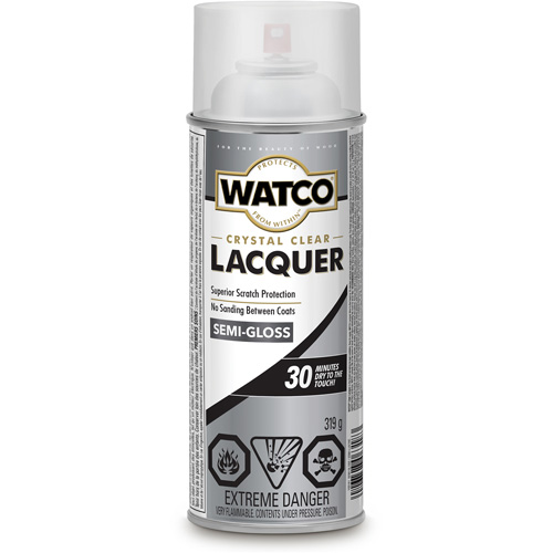 Watco&reg; Lacquer Wood Finish, 319 g, Clear, Semi-Gloss Superchem Industries