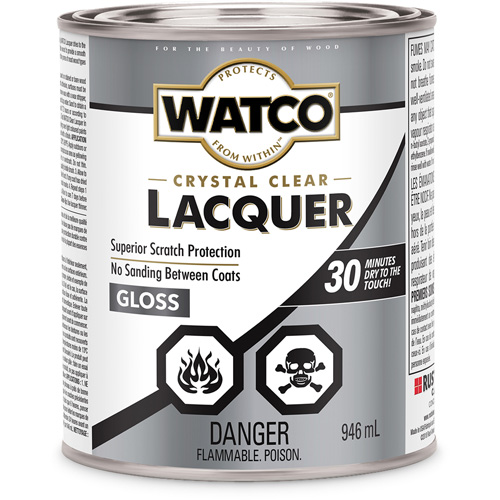 Watco&reg; Lacquer Wood Finish, 946 ml, Clear, Gloss Superchem Industries