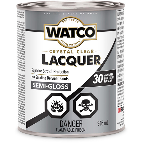 Watco&reg; Lacquer Wood Finish, 946 ml, Clear, Semi-Gloss Superchem Industries