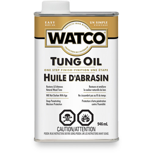 Watco&reg; Tung Oil, 946 ml, Clear, Transparent Superchem Industries