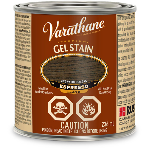 Varathane&reg; Premium Gel Stain, 236 ml, Espresso Superchem Industries