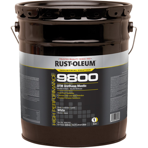 Syst&egrave;me de mastic &agrave; lur&eacute;thane 9800 DTM, 5 gal., Blanc, Tr&egrave;s brillant Superchem Industries