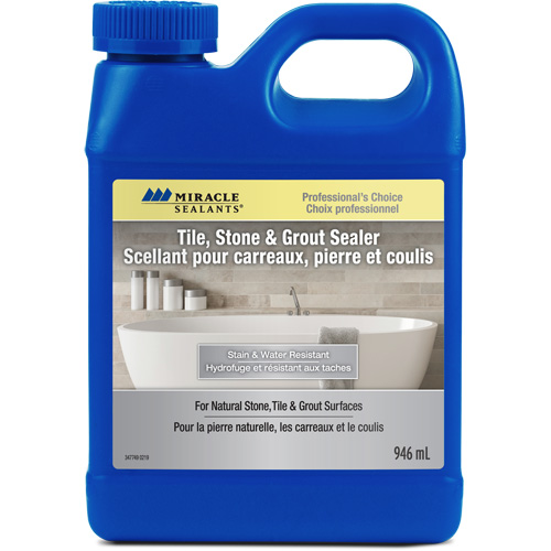 Scellant pour carreaux, pierres et coulis Miracle Sealants, Cruche Superchem Industries