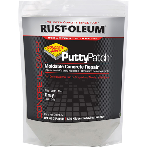 Mat&eacute;riau de ragr&eacute;age Concrete Saver Putty Patch, Sac, Gris Superchem Industries