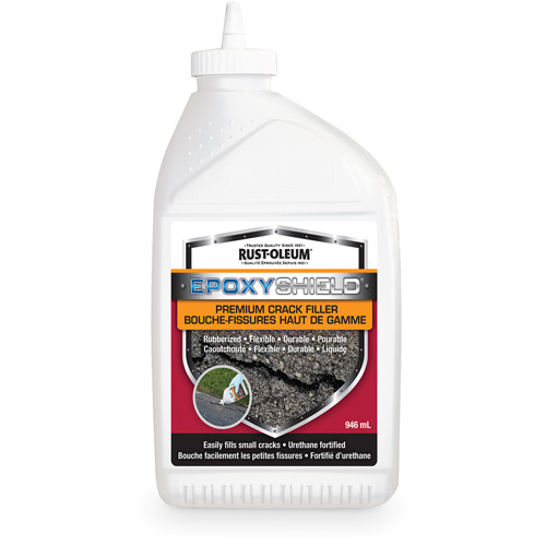 EpoxyShield&reg; Premium Rubberized Crack Filler, Bottle, Black Superchem Industries