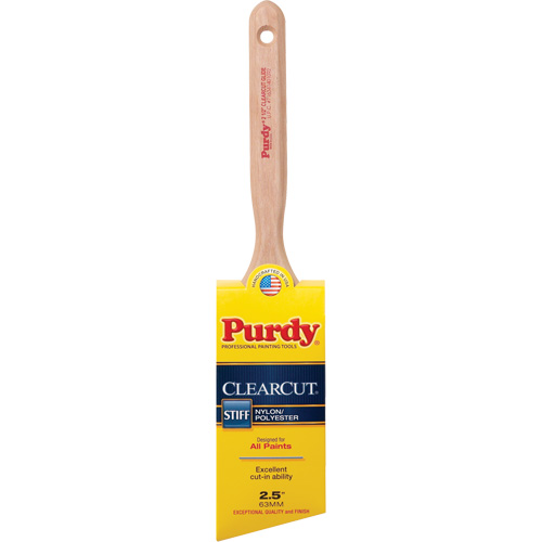 Pinceau Clearcut Glide, Poly/nylon, Manche Bois, Largeur de 2-1/2" Superchem Industries