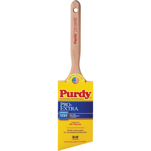 Pro-Extra Glide Paint Brush, Blended Material, Wood Handle, 3" Width Superchem Industries