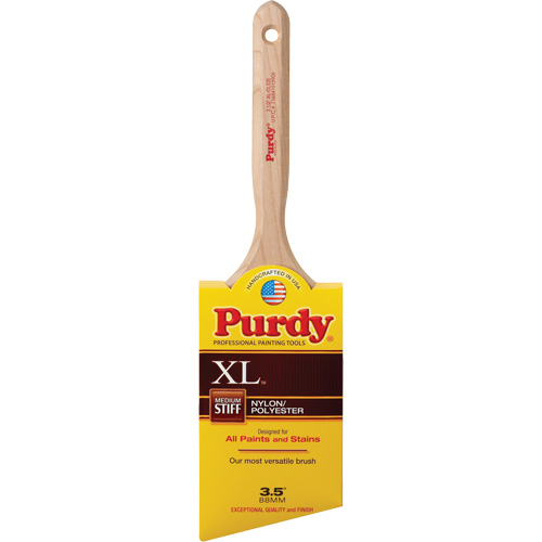 XL Glide Paint Brush, Poly/Nylon, Wood Handle, 3-1/2" Width Superchem Industries