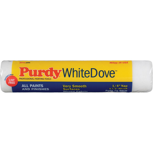 Dove Roller Cover, 6.35 mm (1/4") Nap, 240 mm (9-1/2") L Superchem Industries
