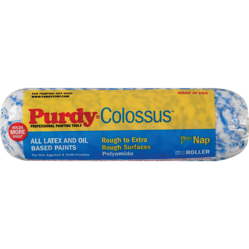 Colossus Roller Cover, 25 mm (1") Nap, 240 mm (9-1/2") L Superchem Industries