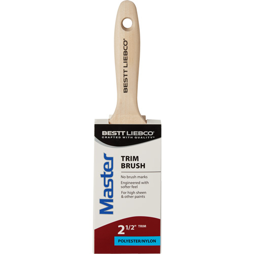 Master Trim Brush, Poly/Nylon, Wood Handle, 2-1/2" Width Superchem Industries