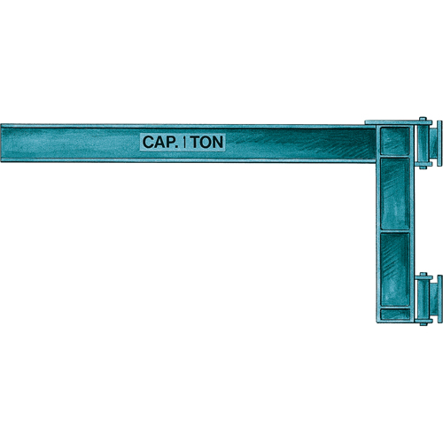 Wall Jibs, H Beam, 5-1/4" Flange Width, 1000 lbs. (0.5 tons) Capacity Superchem Industries
