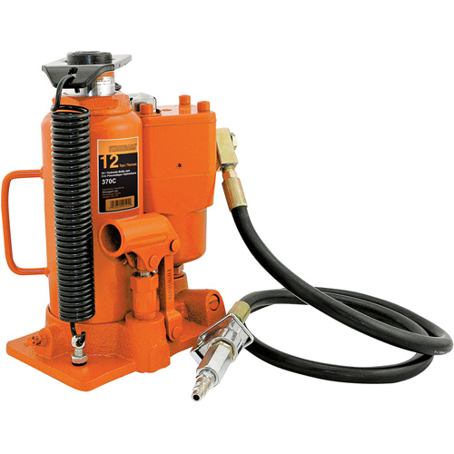370A Cric-bouteille, 12 tonnes, Air comprim&eacute;/hydraulique, 19-1/2" Hauteur &eacute;lev&eacute;e Superchem Industries