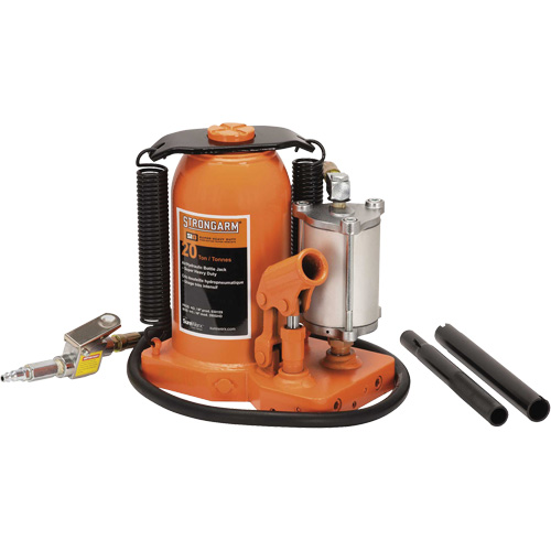 380C Cric-bouteille, 20 tonne(s), Air comprim&eacute;/hydraulique, 20-5/8" Hauteur &eacute;lev&eacute;e Superchem Industries