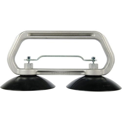 Vacuum Cups - Heavy-Duty Double Cup, 75 lbs. Capacity, 5", Pull-bar, 10" Handle Length Superchem Industries