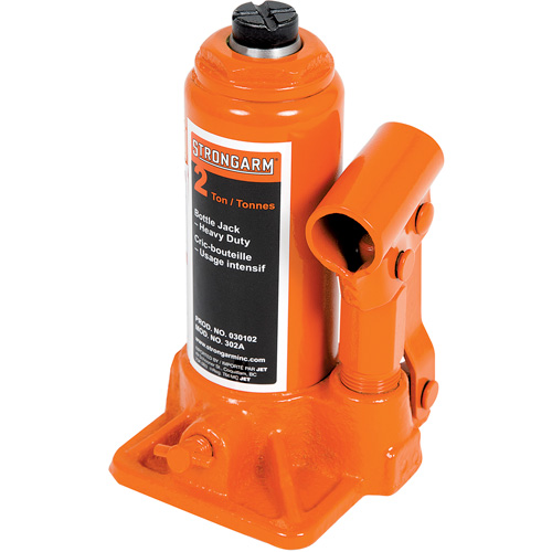 302A Bottle Jack, 2 tons, Manual Hydraulic, 12-1/2" Raised Height Superchem Industries