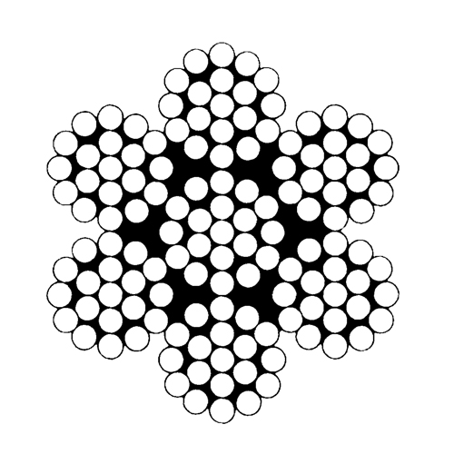 C&acirc;bles d'a&eacute;ronefs, 100' (30,48 m) x 3/32", 1000 lb (0,5 tonne), Galvanis&eacute; Superchem Industries