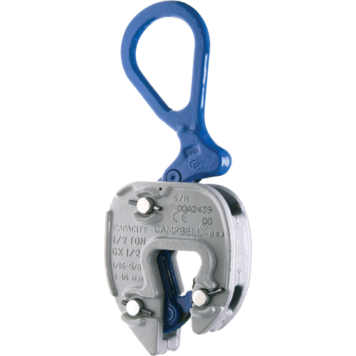 GX Lifting Clamps, 6000 lbs. (3 tons) Working Load Limit, 1/16" - 1" Jaw Opening Superchem Industries
