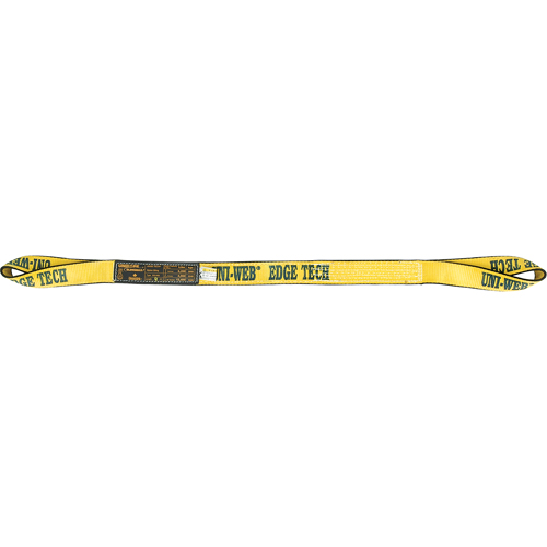 Polyester Sling, Double Ply, Twisted Eye, Type 4, 2" W x 12' L, 6200 lbs. Vertical Cap. Superchem Industries