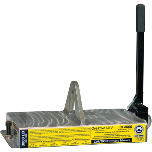 Aimants Creative Lift, Capacit&eacute; de retenue 3000 lb (1,5 tonne), 19-1/4" lo x 10-1/2" la x 7" h Superchem Industries