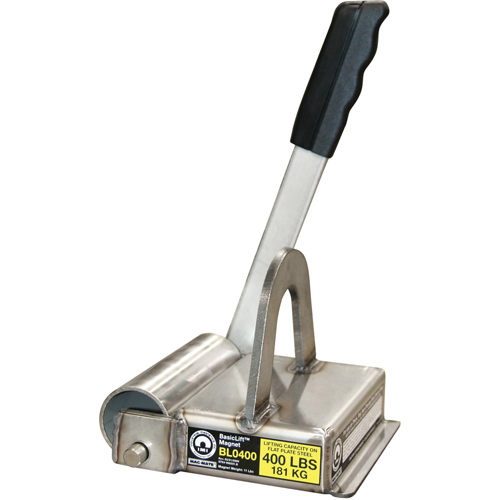Basiclift Magnets, 400 lbs. (0.2 tons) Holding Cap., 7-1/2" L x 5-5/8" W x 5-1/2" H Superchem Industries
