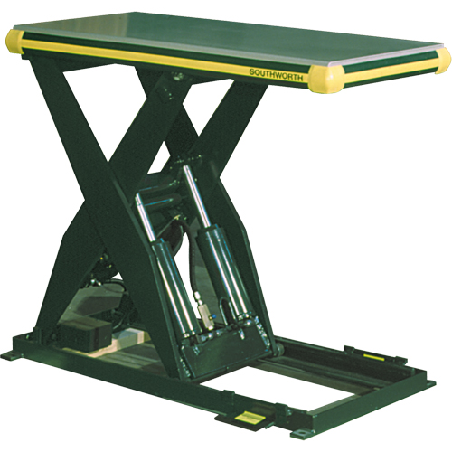 Hydraulic Backsaver Scissor Lift Table, Steel, 24" W x 48" L, 4000 lbs. Capacity Superchem Industries