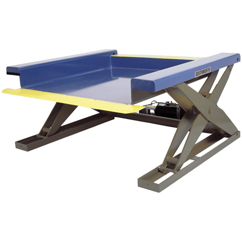 Hydraulic Floor-Height Scissor Lift Tables, Steel, 4000 lbs. Capacity Superchem Industries