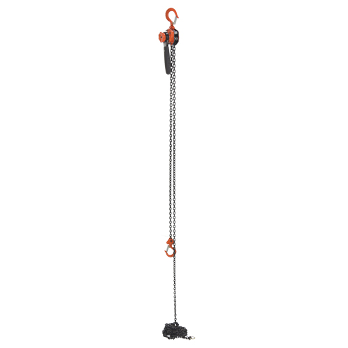 Mini palan &agrave; levier, Lev&eacute;e 15', Cabacit&eacute; 500 lb (0,25 tonne), Chaîne en Acier Superchem Industries
