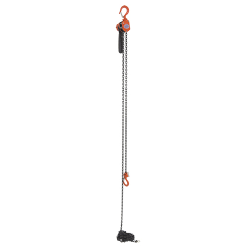 Mini palan &agrave; levier, Lev&eacute;e 15', Cabacit&eacute; 500 lb (0,25 tonne), Chaîne en Acier Superchem Industries