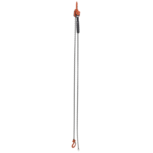 Mini palan &agrave; levier, Lev&eacute;e 10', Cabacit&eacute; 1000 lb (0,5 tonne), Chaîne en Acier Superchem Industries