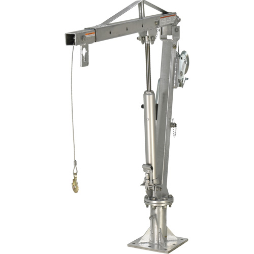 Winch Operated Truck Jib Crane, 1000 lbs. (0.5 tons) Capacity, 97" Max. Clearance Superchem Industries