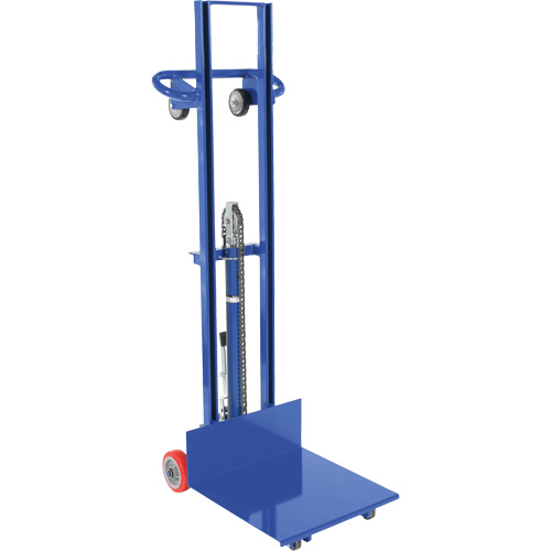 Hydraulic Platform Lift Stacker, Foot Pump Operated, 400 lbs. Capacity, 51-1/8" Max Lift Superchem Industries