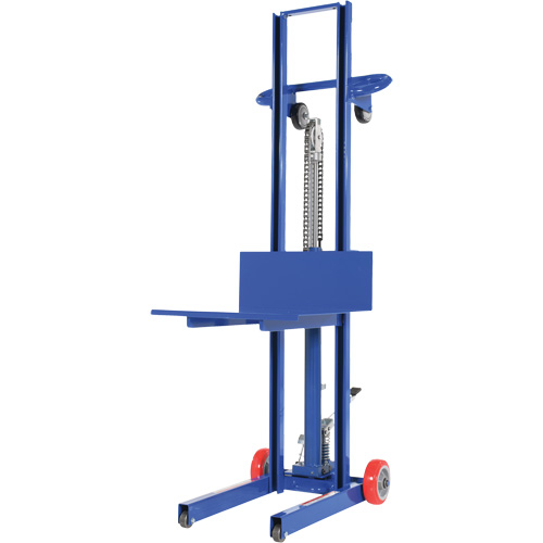 Hydraulic Platform Lift Stacker, Foot Pump Operated, 400 lbs. Capacity, 51-1/8" Max Lift Superchem Industries