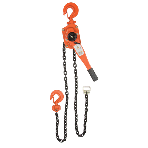 Lever Chain Hoist, 5' Lift, 6000 lbs. (3 tons) Capacity, Alloy Steel Chain Superchem Industries