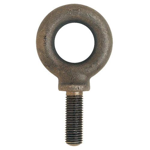 Eye Bolt, 112 mm Dia., 3" L, Uncoated Natural Finish, 14080 lbs. (7.04 tons) Capacity Superchem Industries