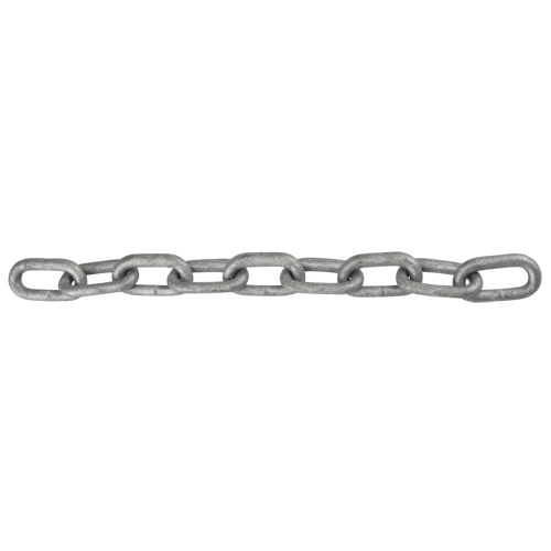 Straight Link Chain, Low Carbon Steel, 1/2" x 100' (30.4 m) L, Grade 30, 4500 lbs. (2.25 tons) Load Capacity Superchem Industries
