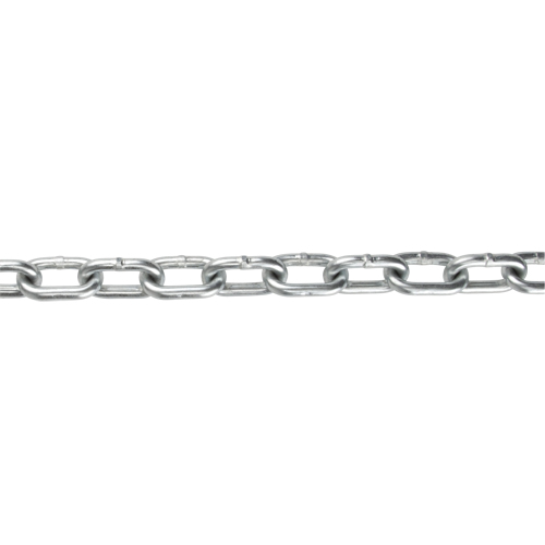 Straight Link Chain, Low Carbon Steel, 1/4" x 140' (42.7 m) L, Grade 30, 1300 lbs. (0.65 tons) Load Capacity Superchem Industries
